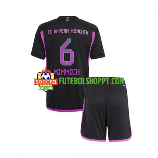 Camisola Júnior Bayern de Munique Kimmich 6 Alternativa Equipamento 2023-2024 Manga Curta