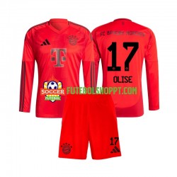 Camisola Júnior Bayern de Munique Michael Olise 17 Principais Equipamento 2024-2025 Manga Comprida
