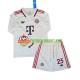 Camisola Júnior Bayern de Munique Muller 25 Terceiro Equipamento 2024-2025 Manga Comprida