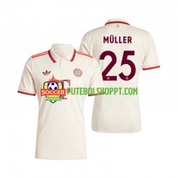 Camisola Homem Bayern de Munique Muller 25 Terceiro Equipamento 2024-2025 Manga Curta