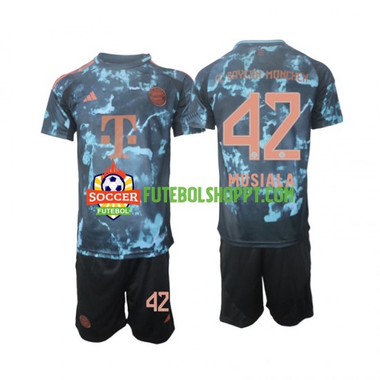 Camisola Júnior Bayern de Munique Musiala 42 Alternativa Equipamento 2024-2025 Manga Curta
