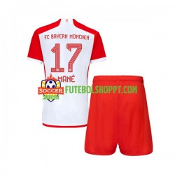 Camisola Júnior Bayern de Munique Sadio Mane 17 Principais Equipamento 2023-2024 Manga Curta