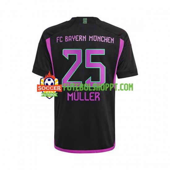 Camisola Homem Bayern de Munique Thomas Muller 25 Alternativa Equipamento 2023-2024 Manga Curta