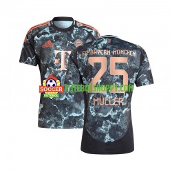 Camisola Homem Bayern de Munique Thomas Muller 25 Alternativa Equipamento 2024-2025 Manga Curta