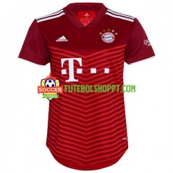 Camisola Mulher Bayern de Munique Principais Equipamento 2021-2022 Manga Curta