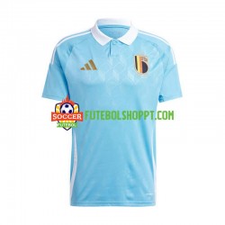 Camisola Homem Bélgica Alternativa Equipamento Euro 2024 Manga Curta