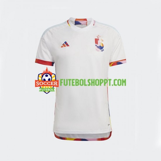 Camisola Homem Bélgica Alternativa Equipamento Mundial 2022 Manga Curta