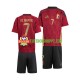 Camisola Júnior Bélgica De Bruyne 7 Principais Equipamento Euro 2024 Manga Curta