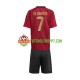 Camisola Júnior Bélgica De Bruyne 7 Principais Equipamento Euro 2024 Manga Curta