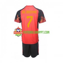 Camisola Júnior Bélgica De Bruyne 7 Principais Equipamento Mundial 2022 Manga Curta Camisola Júnior Bélgica De Bruyne 7 Principais Equipamento Mundial 2022 Manga Curta
