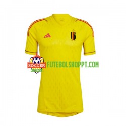 Camisola Homem Bélgica Guarda-redes Alternativa Equipamento Copa do Mundo 2022 Manga Curta