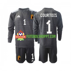 Camisola Júnior Bélgica Courtois 1 Guarda-redes Alternativa Equipamento 2022 Manga Comprida
