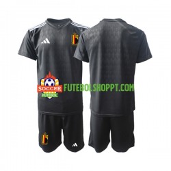 Camisola Júnior Bélgica Courtois 1 Guarda-redes Alternativa Equipamento 2022 Manga Curta