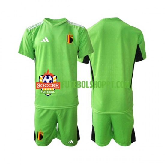 Camisola Júnior Bélgica Guarda-redes Principais Equipamento 2021-2022 Manga Curta