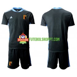 Camisola Júnior Bélgica Guarda-redes Principais Equipamento Euro 2020 Manga Curta