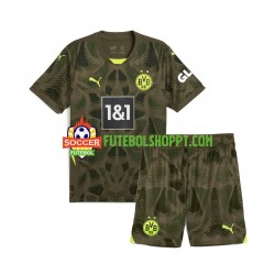 Camisola Júnior Borussia Dortmund Guarda-redes Principais Equipamento 2024-2025 Manga Curta