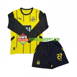 Camisola Júnior Borussia Dortmund Karim Adeyemi 27 Principais Equipamento 2024-2025 Manga Comprida