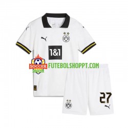 Camisola Júnior Borussia Dortmund Karim Adeyemi 27 Terceiro Equipamento 2024-2025 Manga Curta
