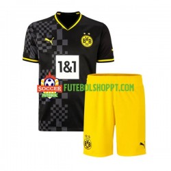 Camisola Júnior Borussia Dortmund Alternativa Equipamento 2022-2023 Manga Curta