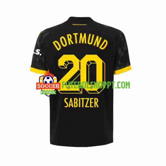 Camisola Homem Borussia Dortmund Marcel Sabitzer 20 Alternativa Equipamento 2023-2024 Manga Curta