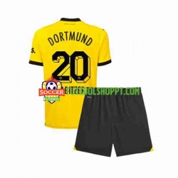 Camisola Júnior Borussia Dortmund Marcel Sabitzer 20 Principais Equipamento 2023-2024 Manga Curta
