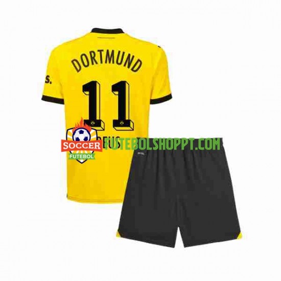 Camisola Júnior Borussia Dortmund Marco Reus 11 Principais Equipamento 2023-2024 Manga Curta