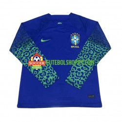 Camisola Homem Brasil Alternativa Equipamento Mundial 2022 Manga Comprida