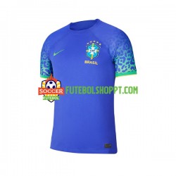 Camisola Homem Brasil Alternativa Equipamento Mundial 2022 Manga Curta