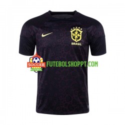 Camisola Homem Brasil Guarda-redes Principais Equipamento Mundial 2022 Manga Curta