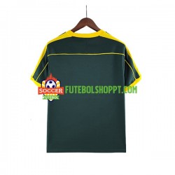 Camisola Homem Brasil Guarda-redes Retro Alternativa Equipamento 1998 Manga Curta