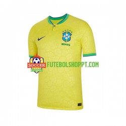 Camisola Homem Brasil Principais Equipamento Mundial 2022 Manga Curta