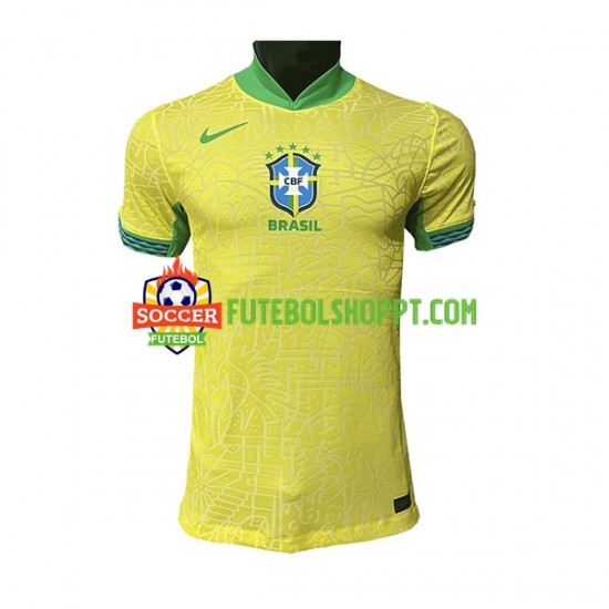 Camisola Homem Brasil Principais Equipamento 2023-2024 Manga Curta