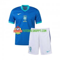 Camisola Júnior Brasil Copa America Alternativa Equipamento 2024 Manga Curta