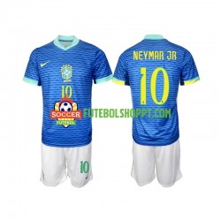Camisola Júnior Brasil Neymar JR 10 Alternativa Equipamento 2024 Manga Curta
