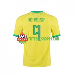 Camisola Homem Brasil RICHARLISON 9 Principais Equipamento 2022 Manga Curta