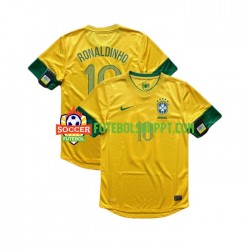 Camisola Homem Brasil RONALDINHO 10 2012 Retro Principais Equipamento Manga Curta