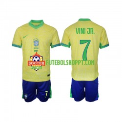 Camisola Júnior Brasil VINI JR 7 Principais Equipamento 2024 Manga Curta