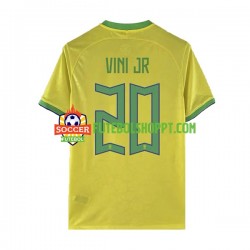 Camisola Homem Brasil Vinicius Junior 20 Principais Equipamento Mundial 2022 Manga Curta