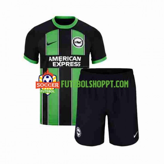 Camisola Júnior Brighton Hove Albion Alternativa Equipamento 2023-2024 Manga Curta