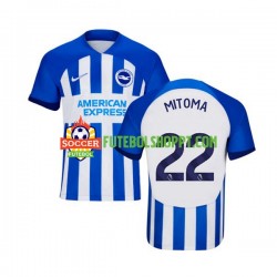 Camisola Homem Brighton Hove Albion Mitoma 22 Principais Equipamento 2023-2024 Manga Curta