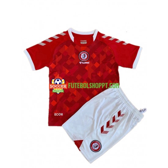Camisola Júnior Bristol City Principais Equipamento 2021-2022 Manga Curta