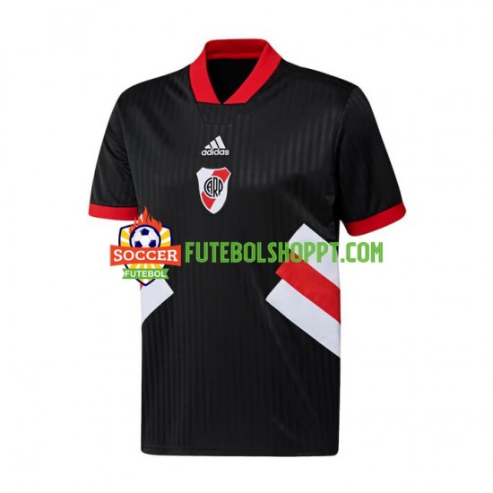 Camisola Homem CA River Plate Icon Retro Principais Equipamento 2022-2023 Manga Curta