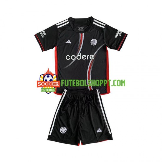 Camisola Júnior CA River Plate Terceiro Equipamento 2024-2025 Manga Curta