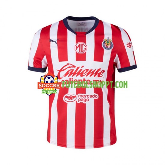 Camisola Homem CD Guadalajara Principais Equipamento 2024-2025 Manga Curta