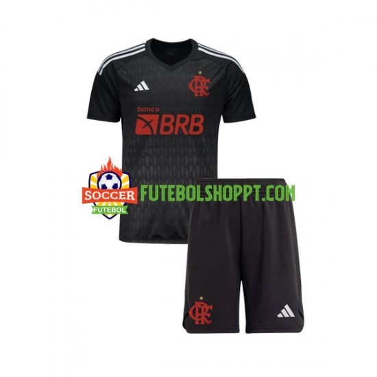 Camisola Júnior CR Flamengo Guarda-redes Alternativa Equipamento 2023-2024 Manga Curta