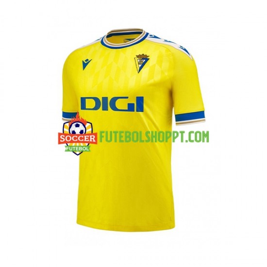 Camisola Homem Cádiz CF Principais Equipamento 2023-2024 Manga Curta