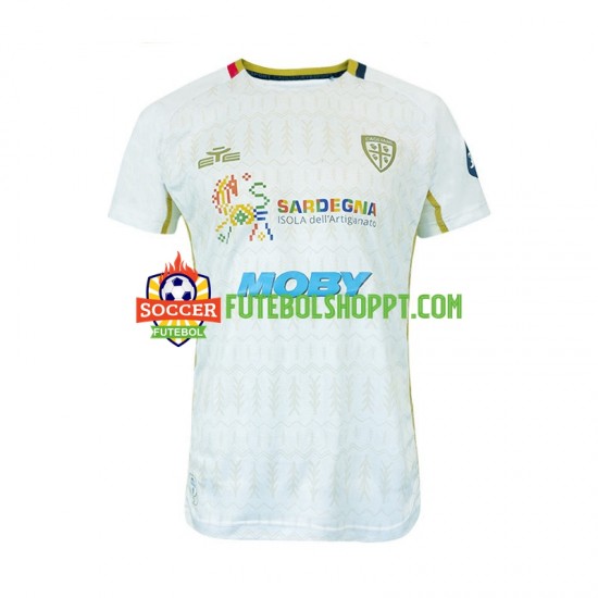 Camisola Homem Cagliari Alternativa Equipamento 2024-2025 Manga Curta