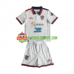 Camisola Júnior Cagliari Alternativa Equipamento 2023-2024 Manga Curta
