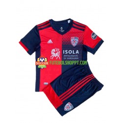 Camisola Júnior Cagliari Principais Equipamento 2021-2022 Manga Curta