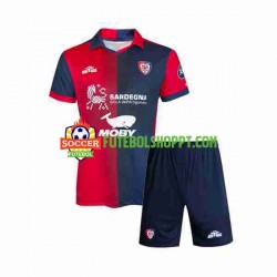 Camisola Júnior Cagliari Principais Equipamento 2023-2024 Manga Curta